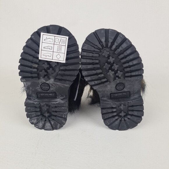 Timberland Roll Top Snorkel Toddler's Boots Black Nubuck - Picture 8 of 9